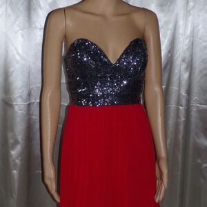 B.Darlin Sequined Red Dress sz.5 NWT
